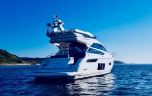 Fairline Squadron Aft View