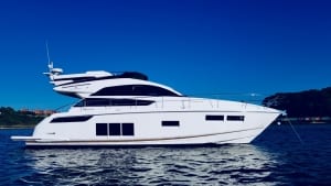 Fairline Squadron Anchored