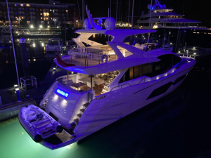Sunseeker-76-night-shot-Eventscape-charters